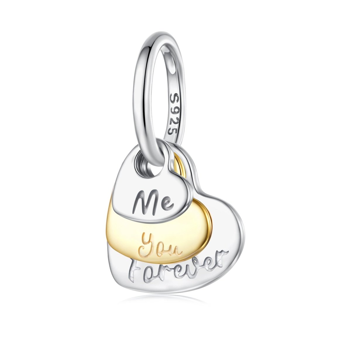 Me & You Forever Heart Dangle Charm
