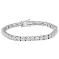 9 ct Genuine Diamond Tennis Bracelet 7" 14K White Gold