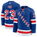 Adam Fox New York Rangers Home Premium Jersey - Royal