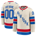 Custom New York Rangers 2026 NHL Winter Classic Premium Jersey - Beige