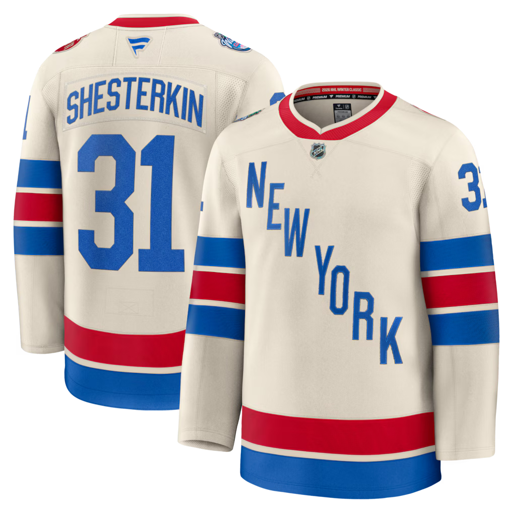 Igor Shesterkin New York Rangers 2026 NHL Winter Classic Premium Jersey - Beige