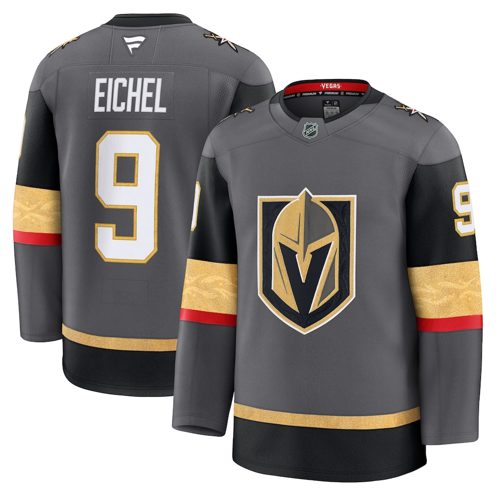Jack Eichel Vegas Golden Knights Alternate Premium Jersey - Gray