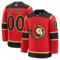 Custom Ottawa Senators Alternate Premium Jersey - Red