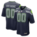 Custom Seattle Seahawks Super Bowl LX Patch Jersey - College Navy