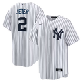 Derek Jeter New York Yankees Home Retired Player Jersey - White
