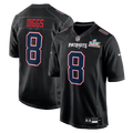 Stefon Diggs New England Patriots Super Bowl LX Patch Jersey - Carbon Black