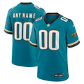 Custom Jacksonville Jaguars Prowler Throwback Jersey - Teal