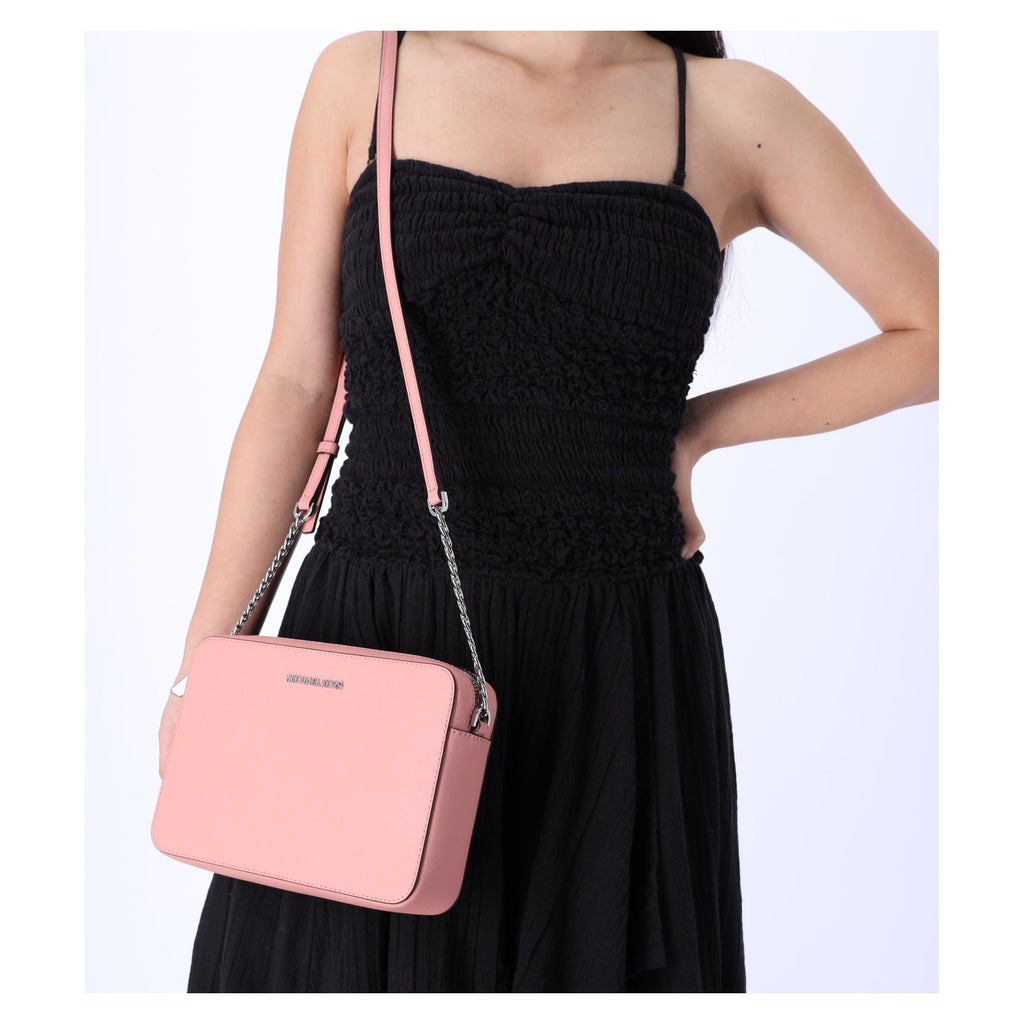 Michael Kors JetSet Large EastWest SaffianoLeather CrossbodyBag Primrose