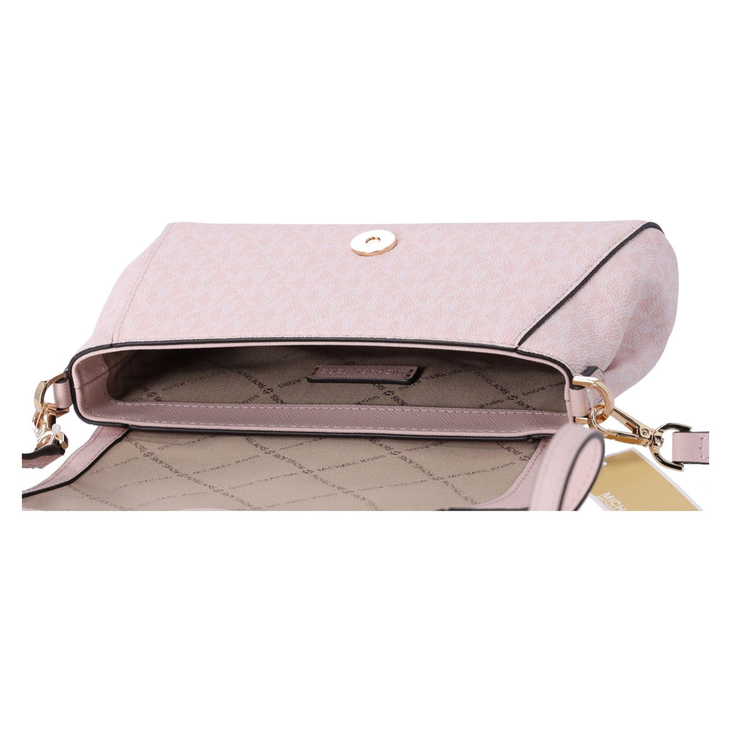 Michael Kors Jet Set Medium Convertible Pouchette Crossbody Light Powder Blush