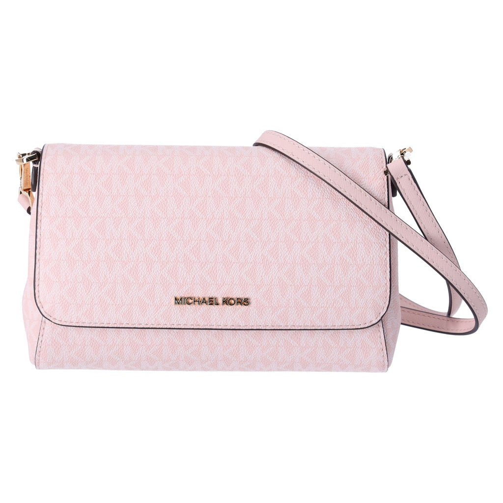 Michael Kors Jet Set Medium Convertible Pouchette Crossbody Light Powder Blush