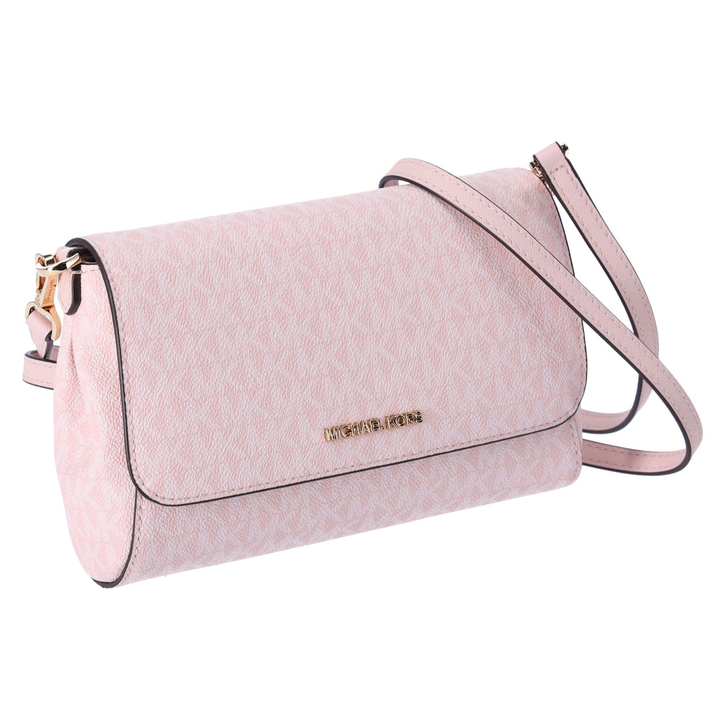 Michael Kors Jet Set Medium Convertible Pouchette Crossbody Light Powder Blush