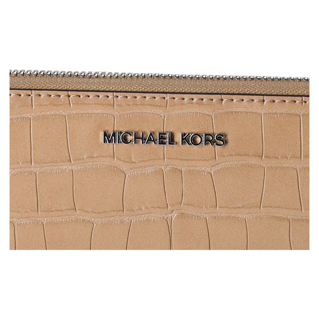 Michael Kors JetSet TravelLarge ContinentalWallet Embossed Camel