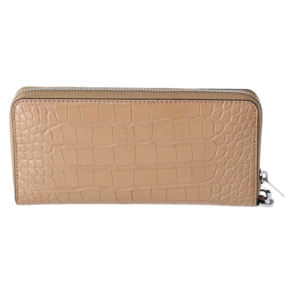 Michael Kors JetSet TravelLarge ContinentalWallet Embossed Camel