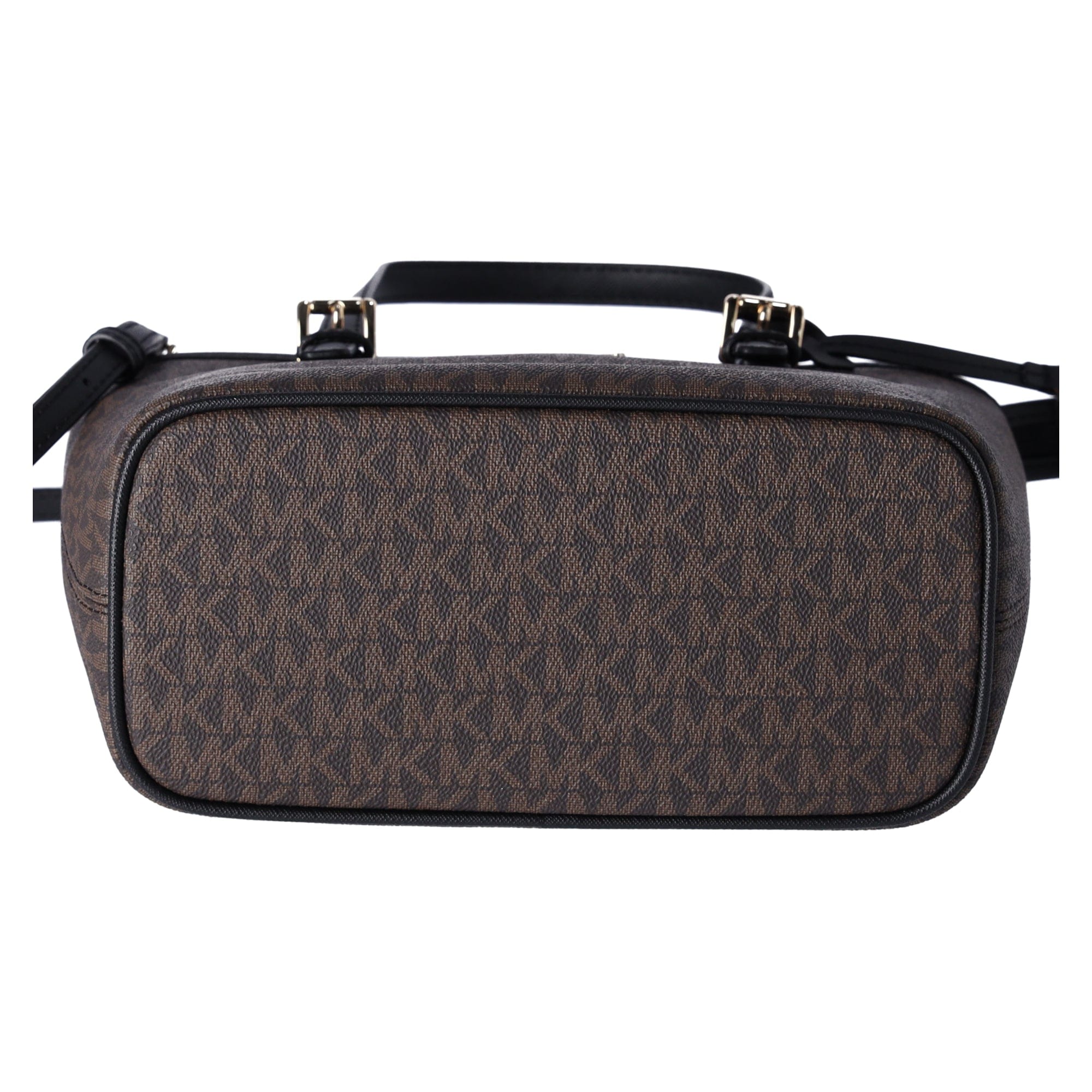 Michael Kors JetSet Small XS Carryall Convertible ToteCrossbody BrownMKBlack