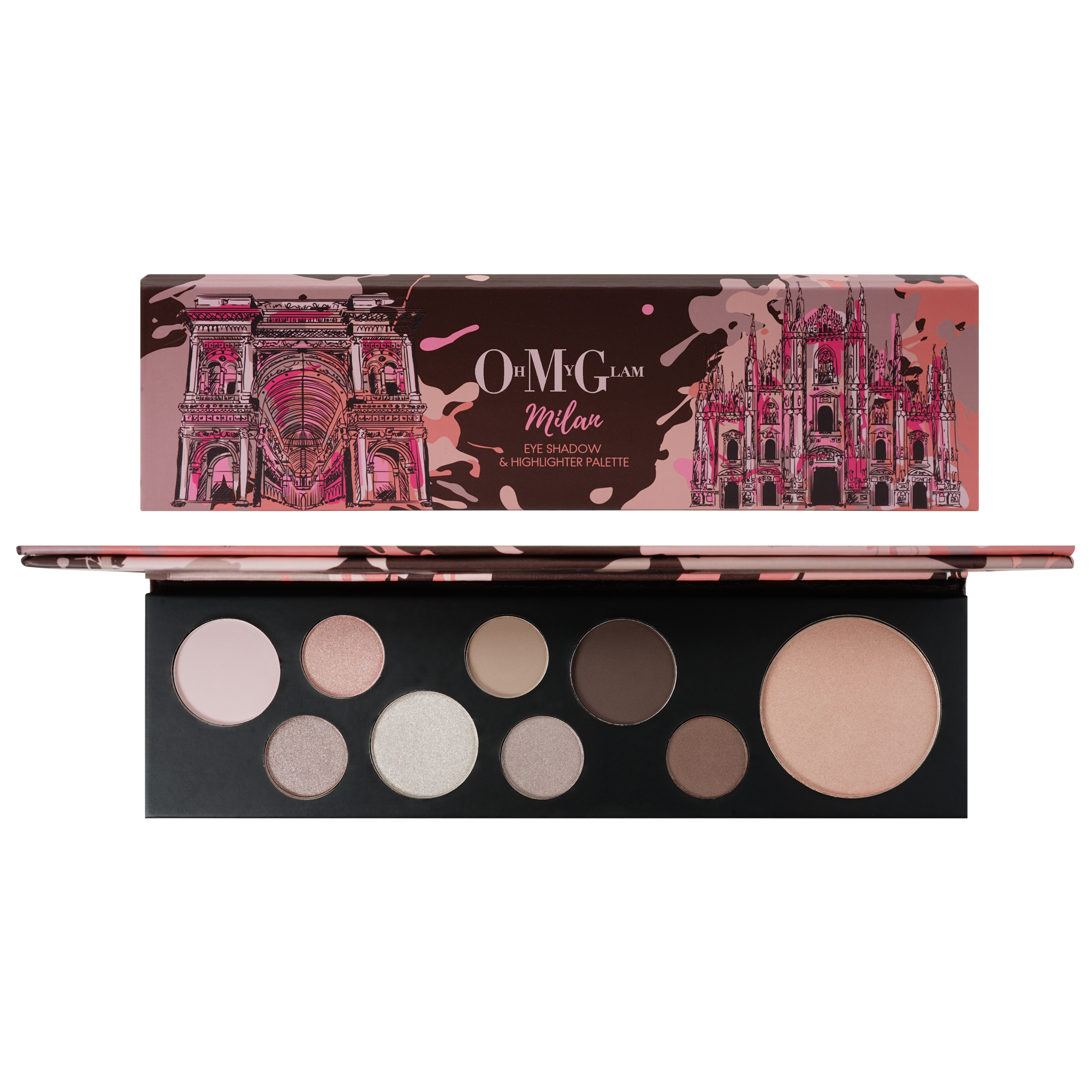 MILAN Eye Shadow & Highlighter Palette