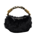 Balmain Women Mini Ebene Handbag