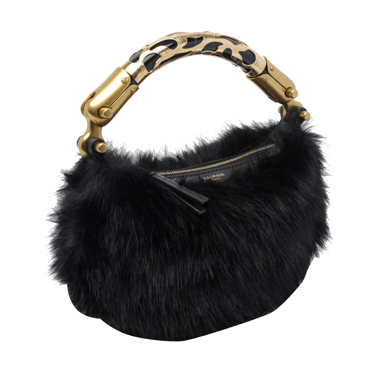 Balmain Women Mini Ebene Handbag