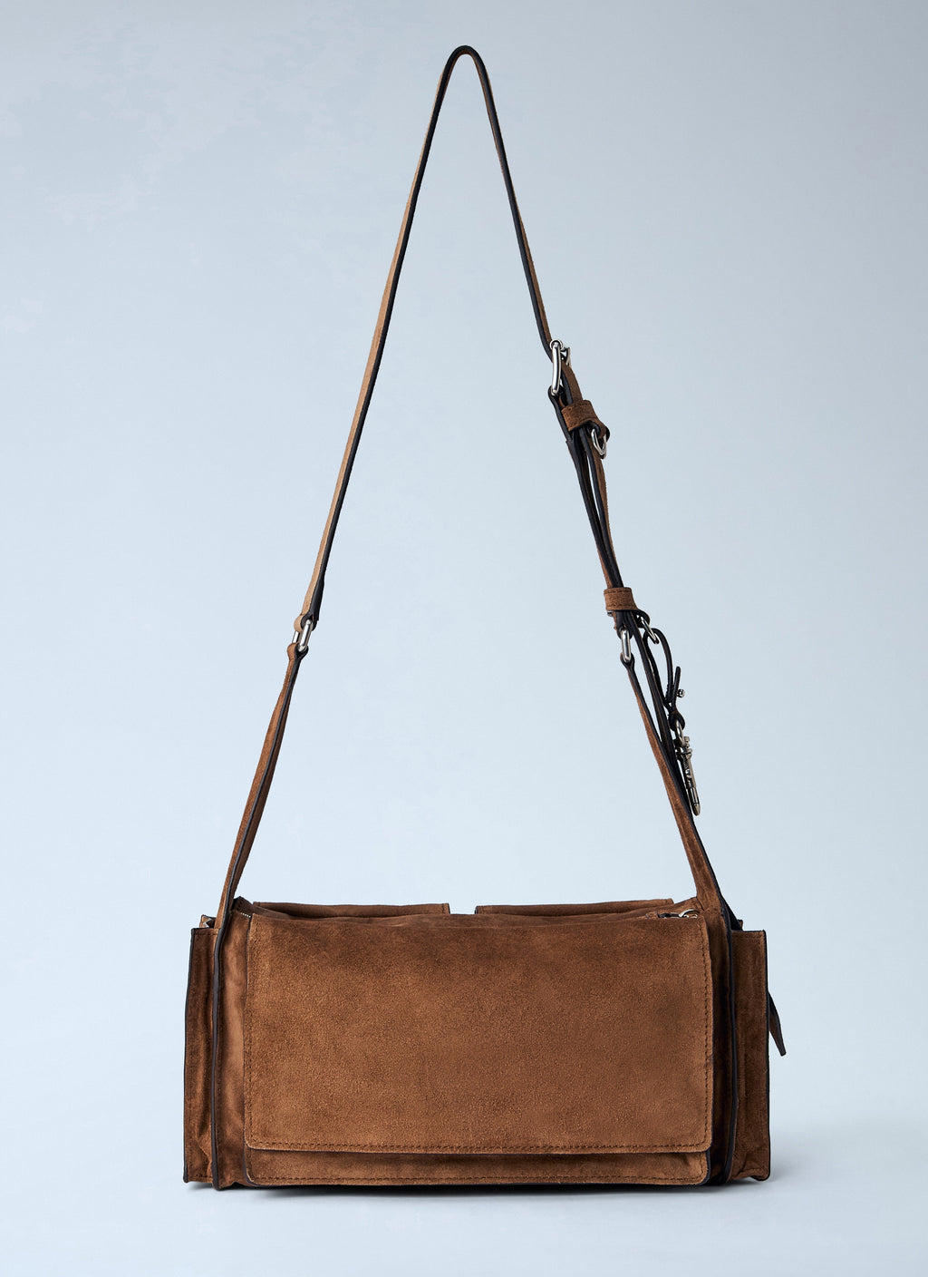 Miu Miu Men Utilitaire Suede Shoulder Bag