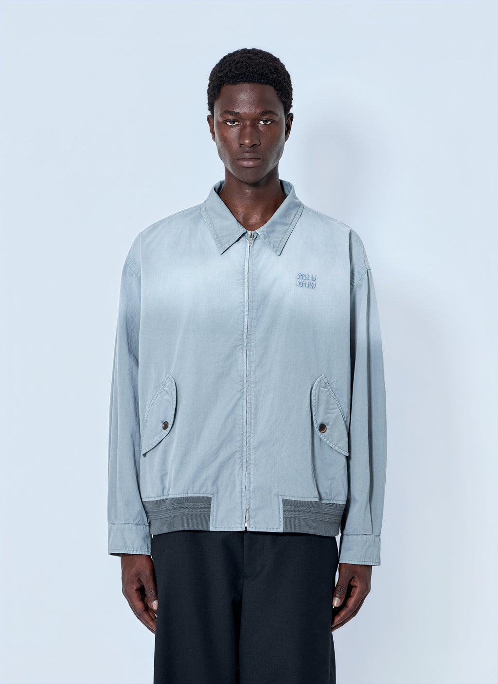 Miu Miu Men Old Twill Blouson Jacket