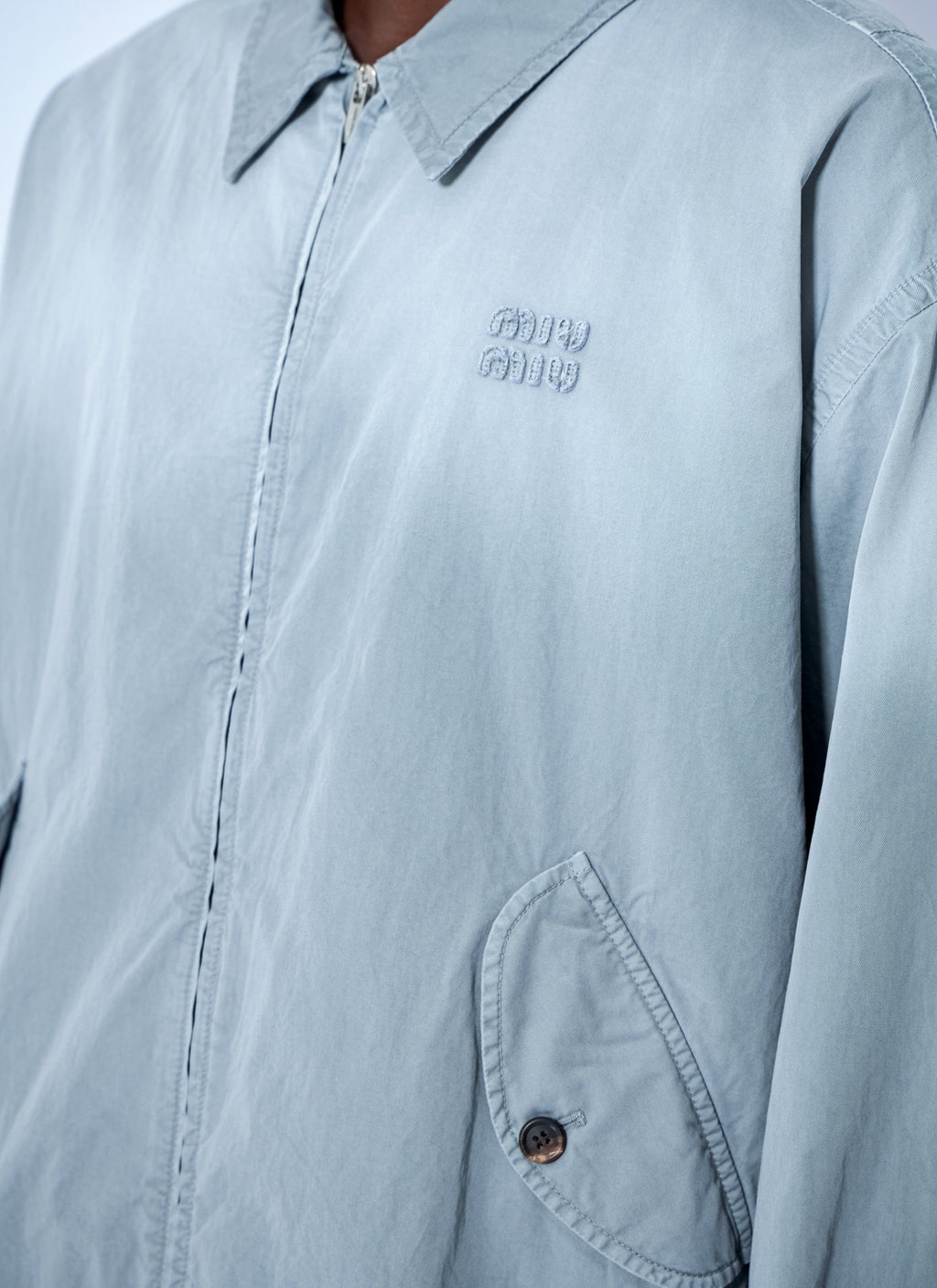 Miu Miu Men Old Twill Blouson Jacket
