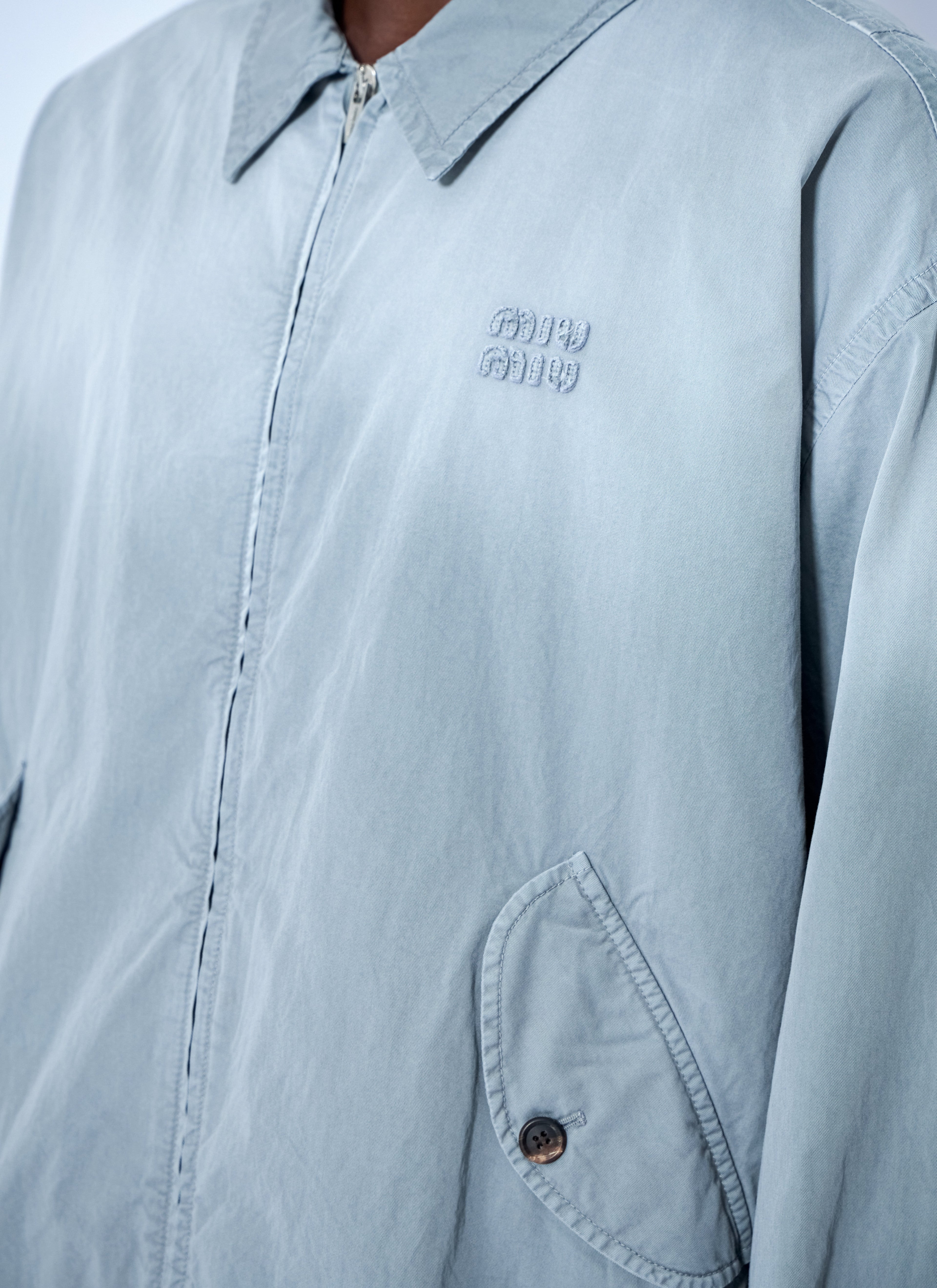 Miu Miu Men Old Twill Blouson Jacket