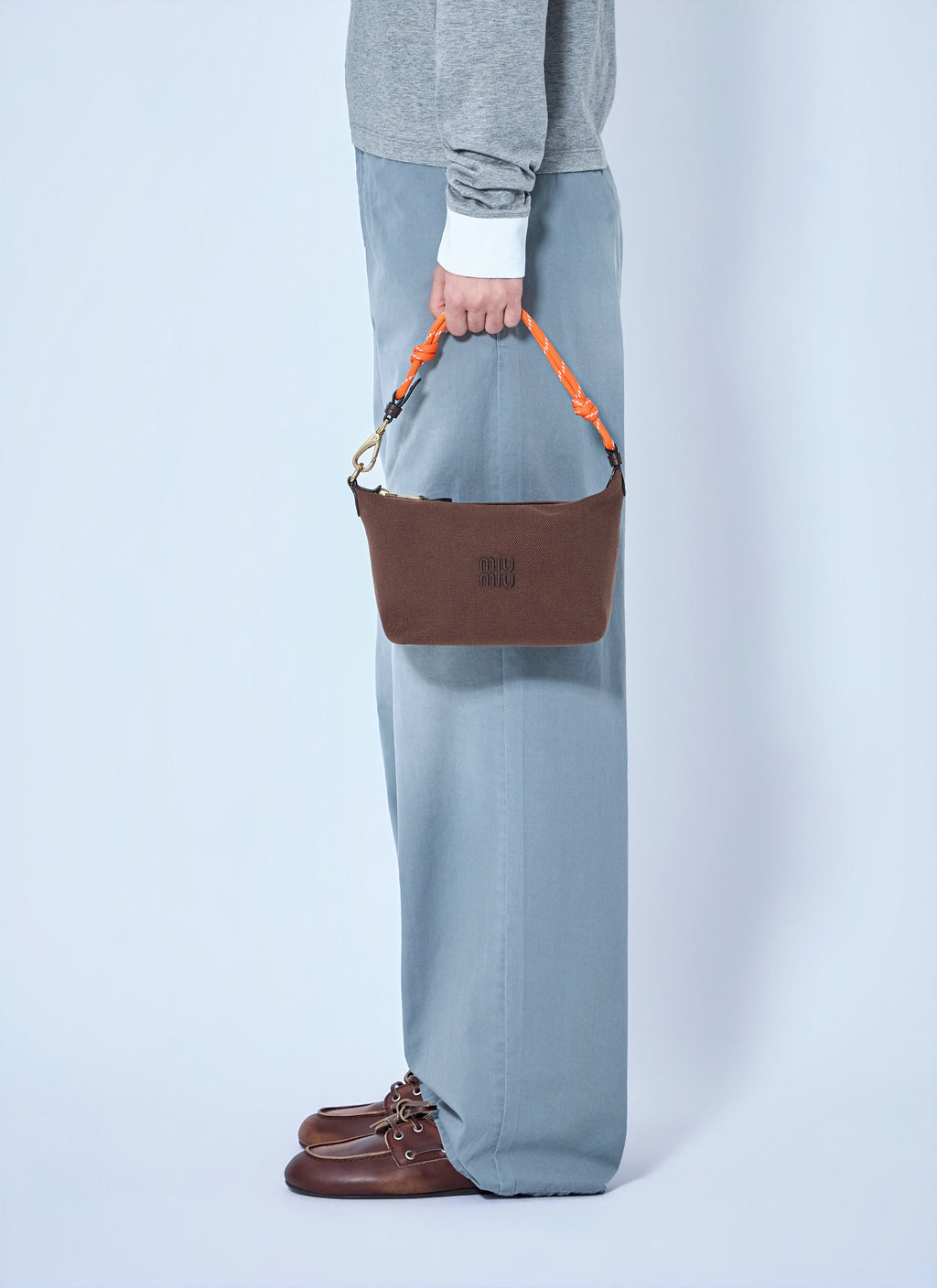 Miu Miu Women Gabardine Zip Handbag