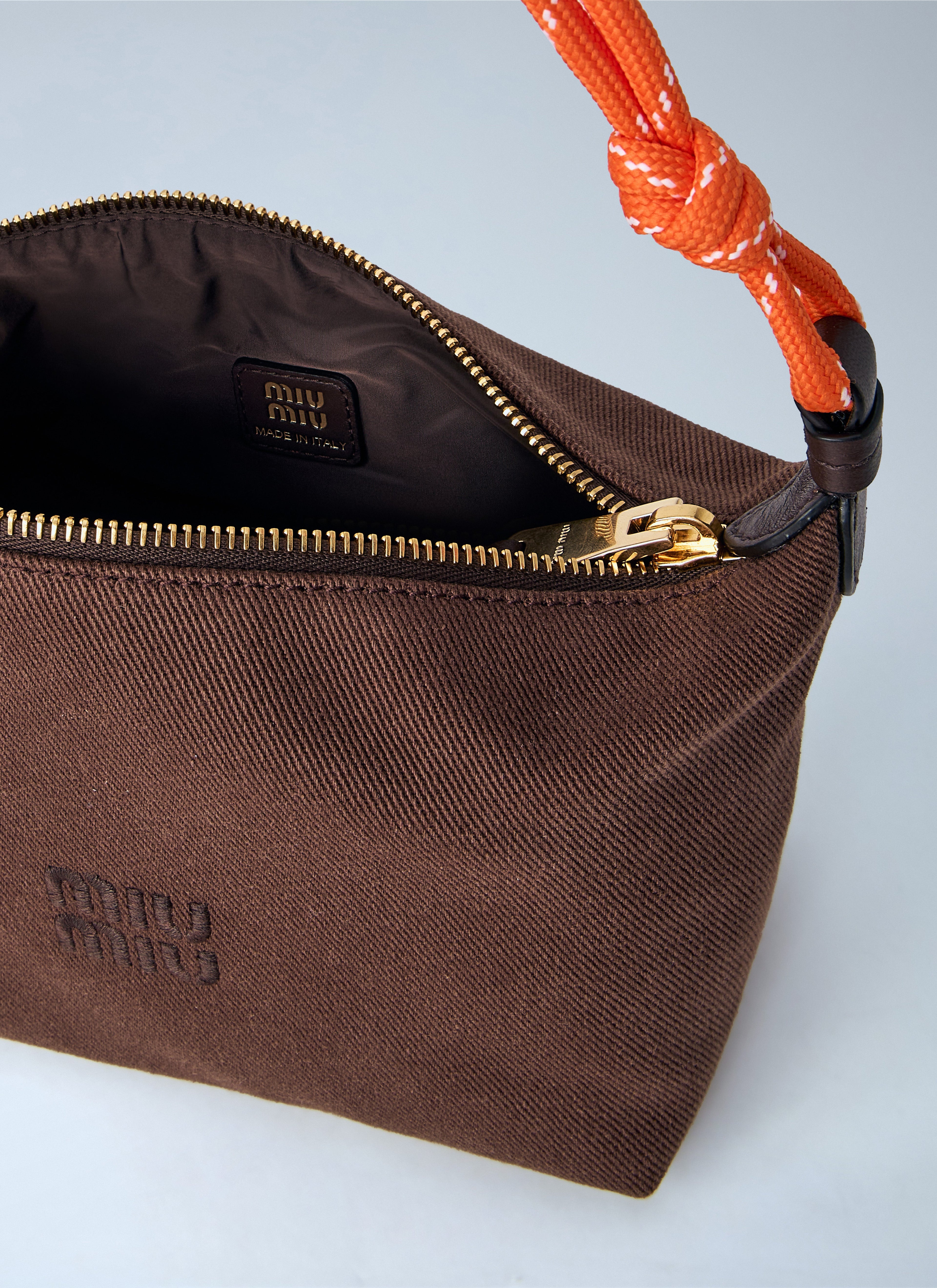 Miu Miu Women Gabardine Zip Handbag