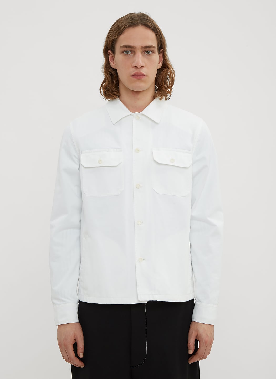 Maison Margiela Men Cotton Gabardine Shirt