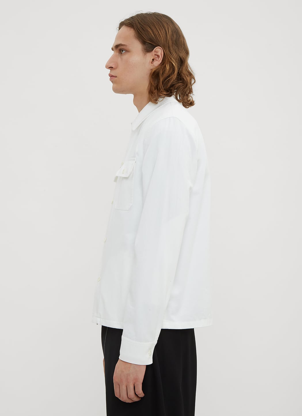Maison Margiela Men Cotton Gabardine Shirt