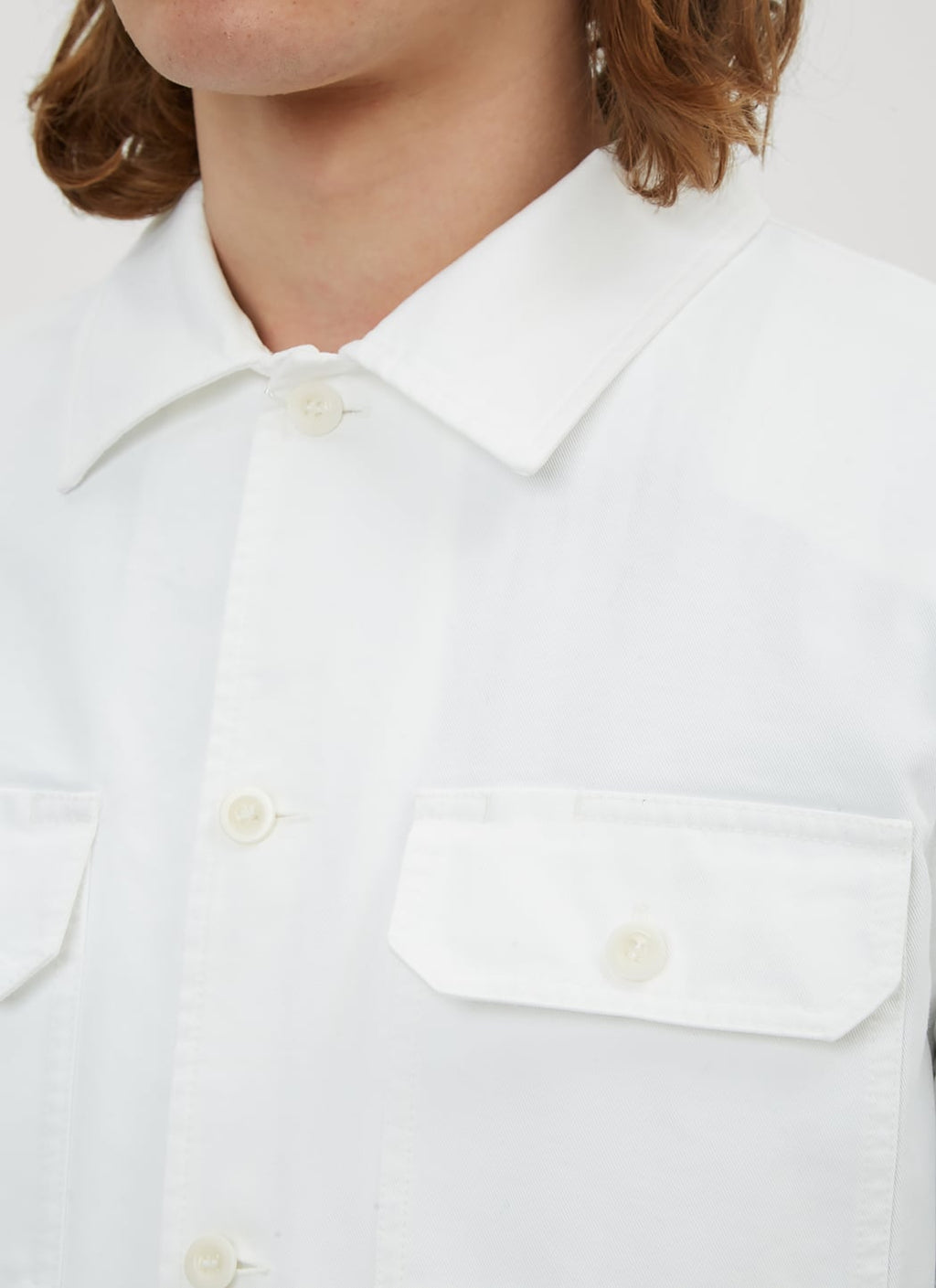 Maison Margiela Men Cotton Gabardine Shirt