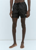 Moncler Men Logo Patch Swim Shorts