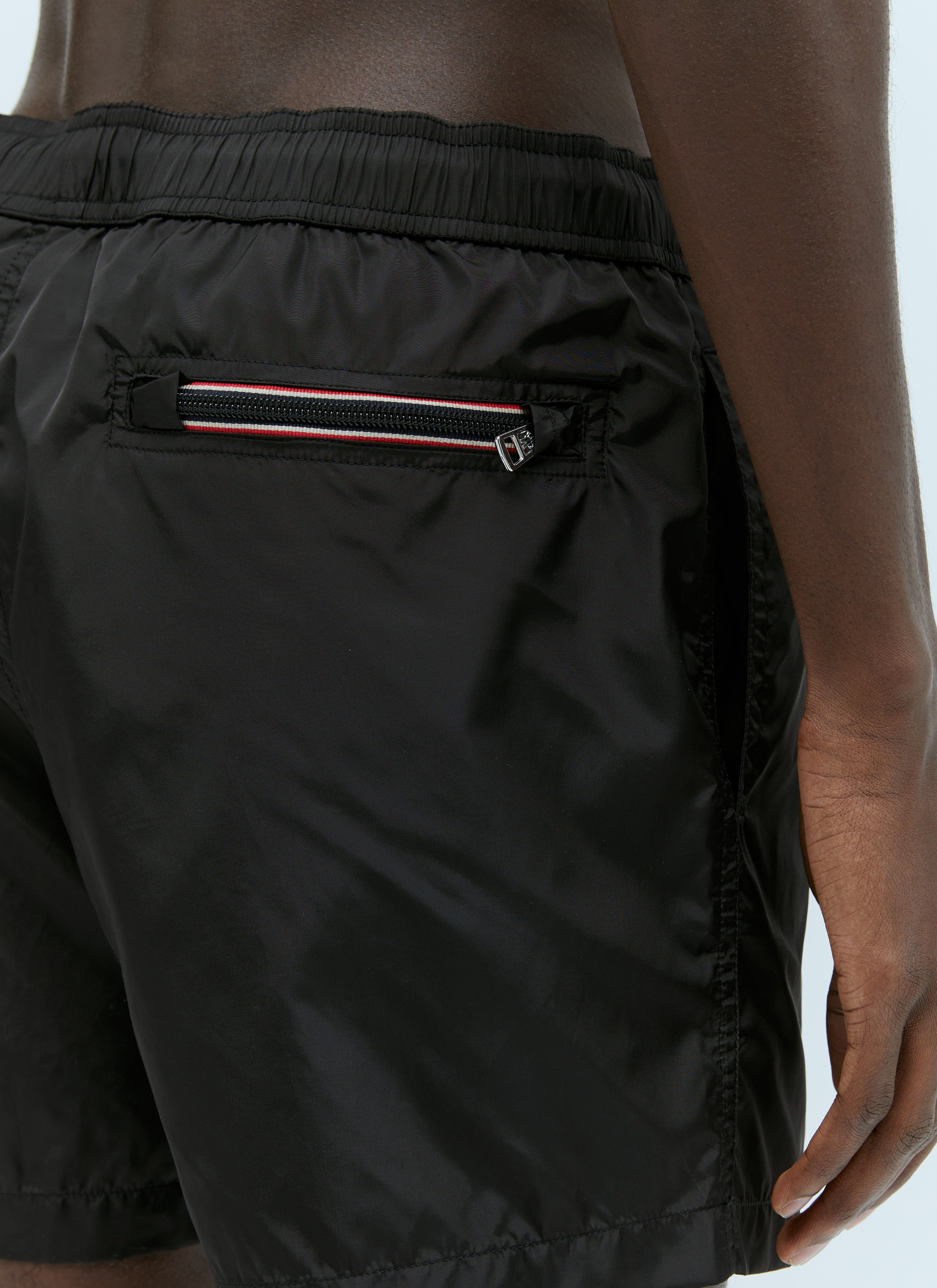 Moncler Men Logo Patch Swim Shorts