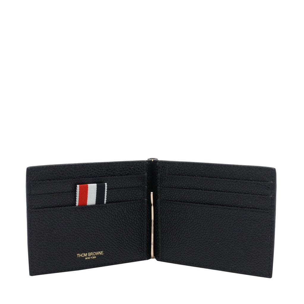 Thom Browne Men Money Clip Wallet With Inner Logo