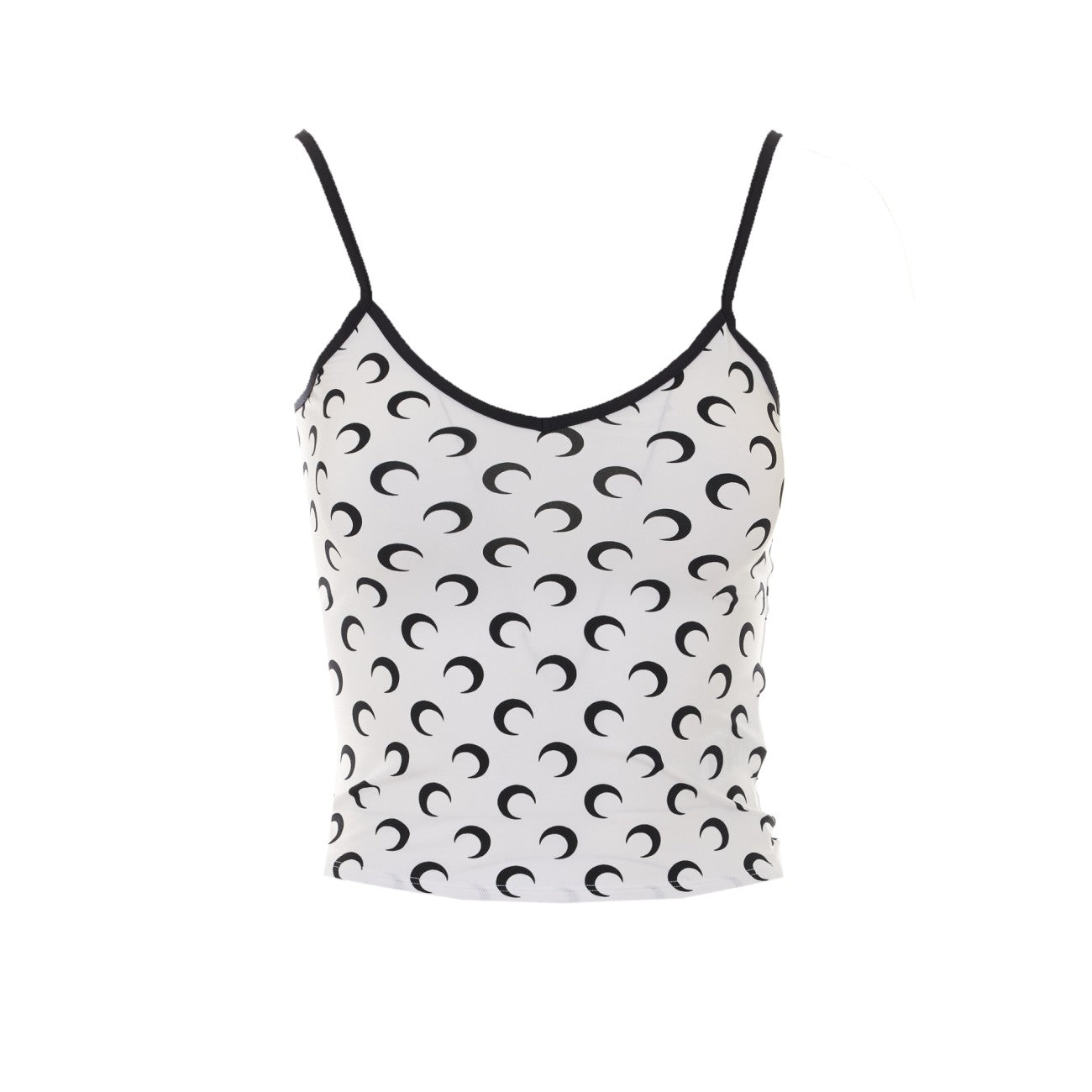 Marine Serre Women Moon Printed Jersey Straps Top