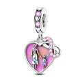 Mother & Daughter Eternal Love Heart Charm