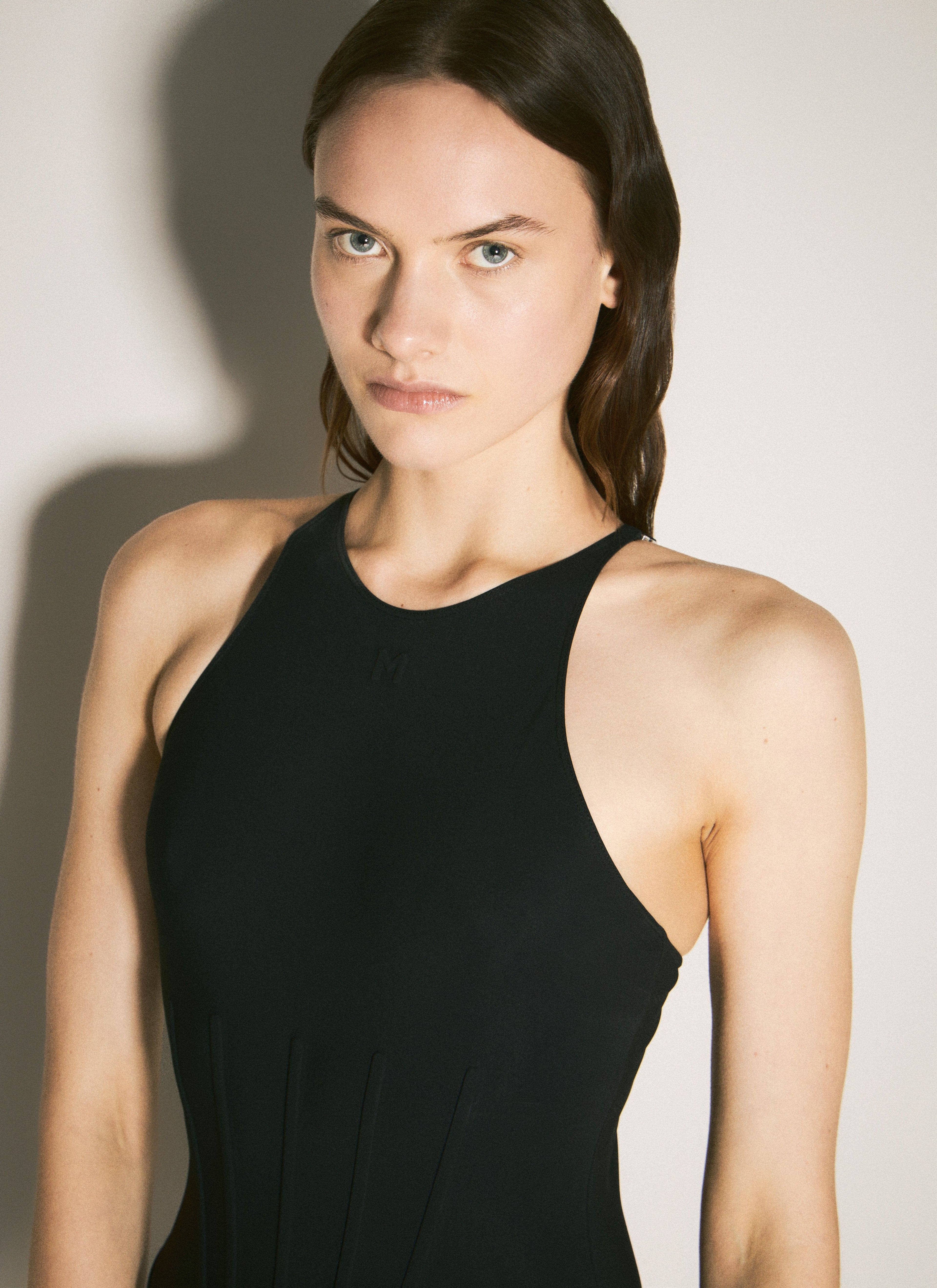 Mugler Women Open-Rear Corseted Swimsuit