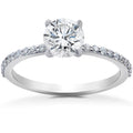 3/4 ct Lab Created Diamond Sophia Engagement Ring 14k White Gold