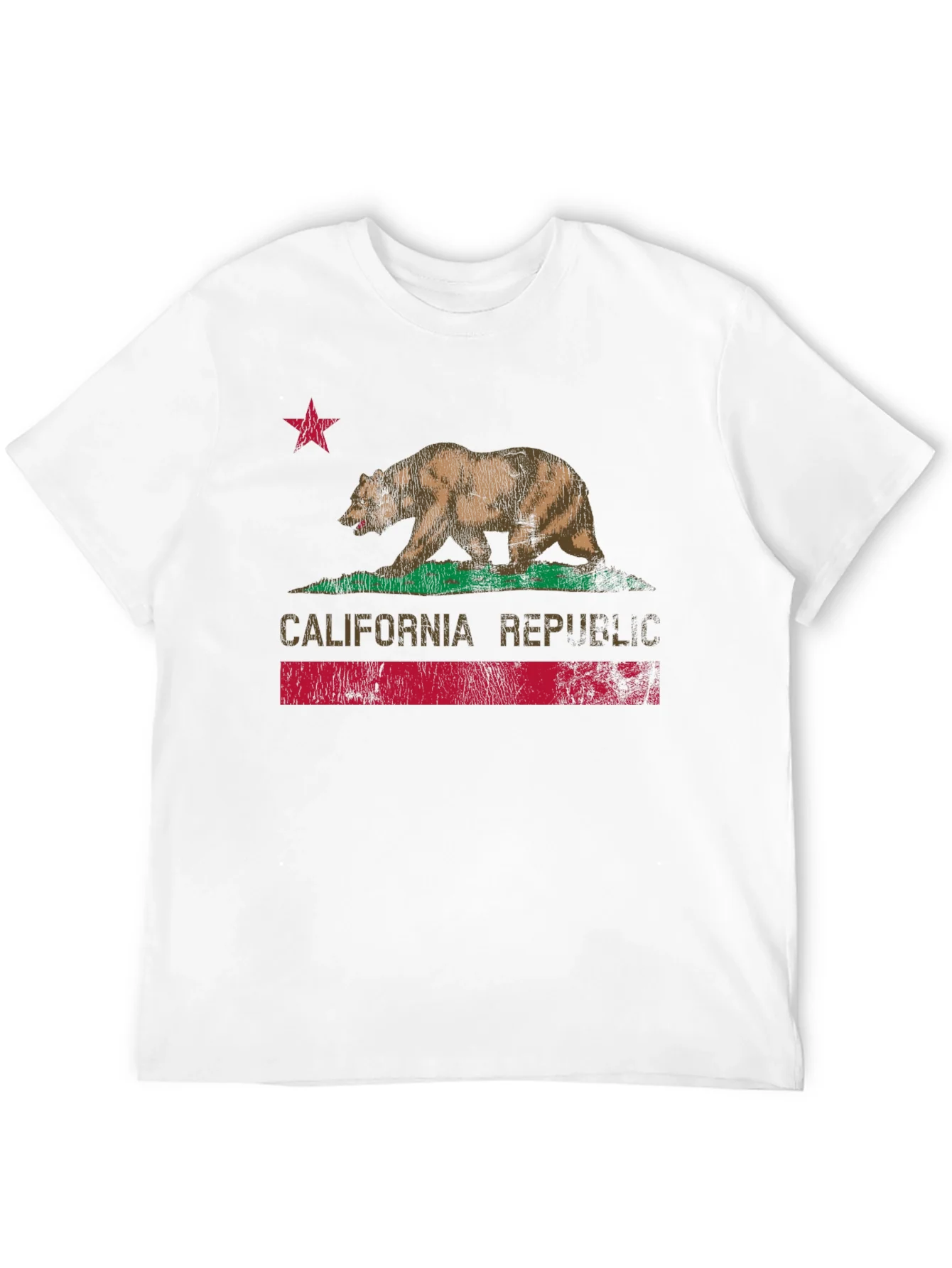 California Republic Bear Graphic Tee - Black