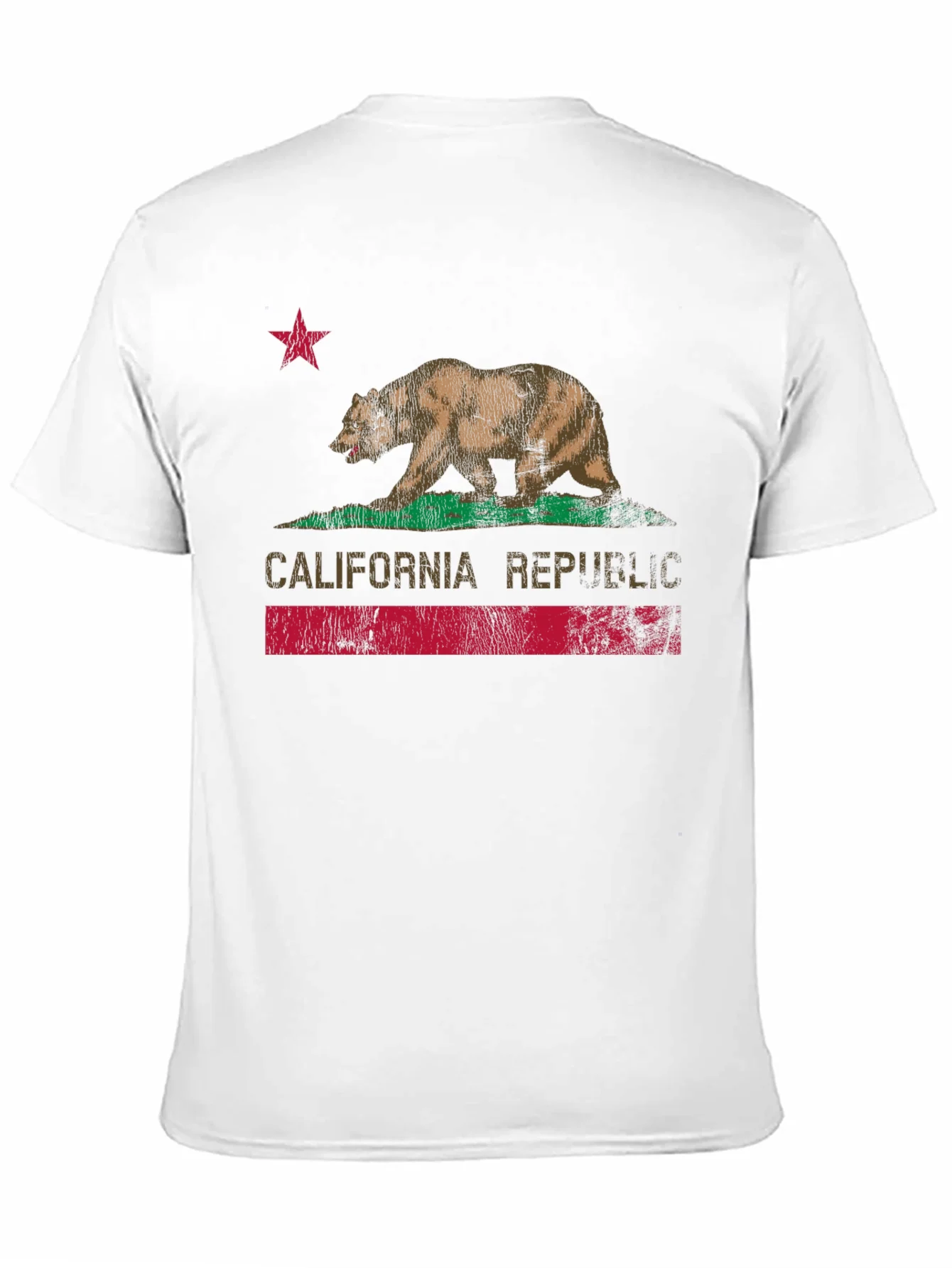 California Republic Bear Graphic Tee - Black