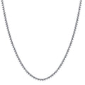 F/VS 5.59Ct Diamond Tennis Necklace 3-Prong 14k White Gold 16" Lab Grown