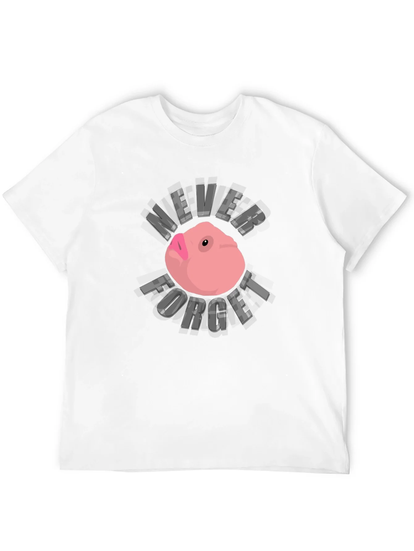 Never Forget Funny Guinea Pig Black T-Shirt