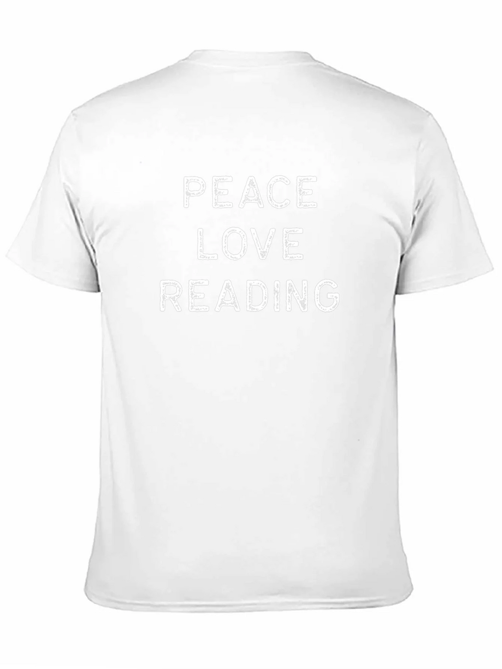 Peace Love Reading T-Shirt - Black