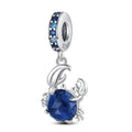Ocean Blue Crab Dangle Charm