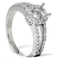 3/8ct Diamond Engagement Setting Split Shank 14K Ring Size Selectable