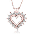 1/2Ct Diamond Petite Diamond Pendant Necklace in 14k White, Yellow, or Rose Gold