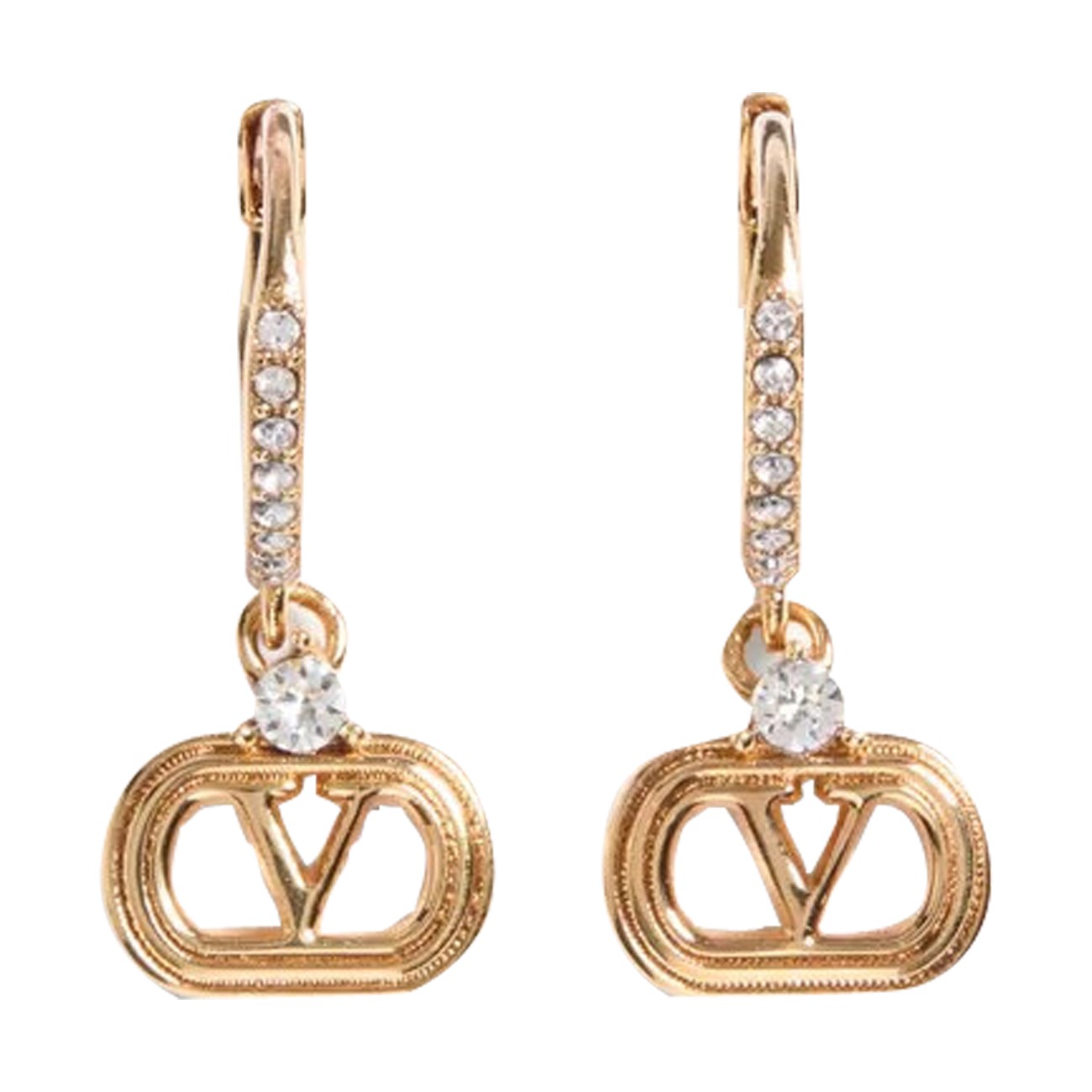 Valentino Garavani Women Ovalette Vlogo Signature Earrings