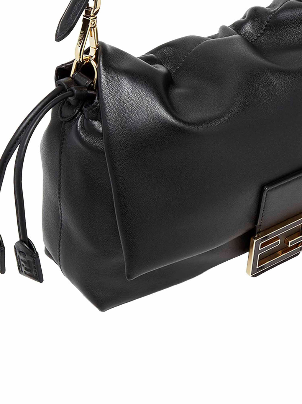 Fendi Women Black Medium Baguette Mamma Bag