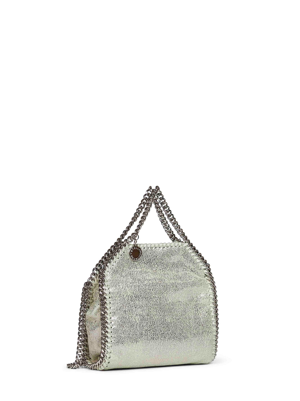 Stella Mccartney Women Light Lime Falabella Tiny Tote Bag