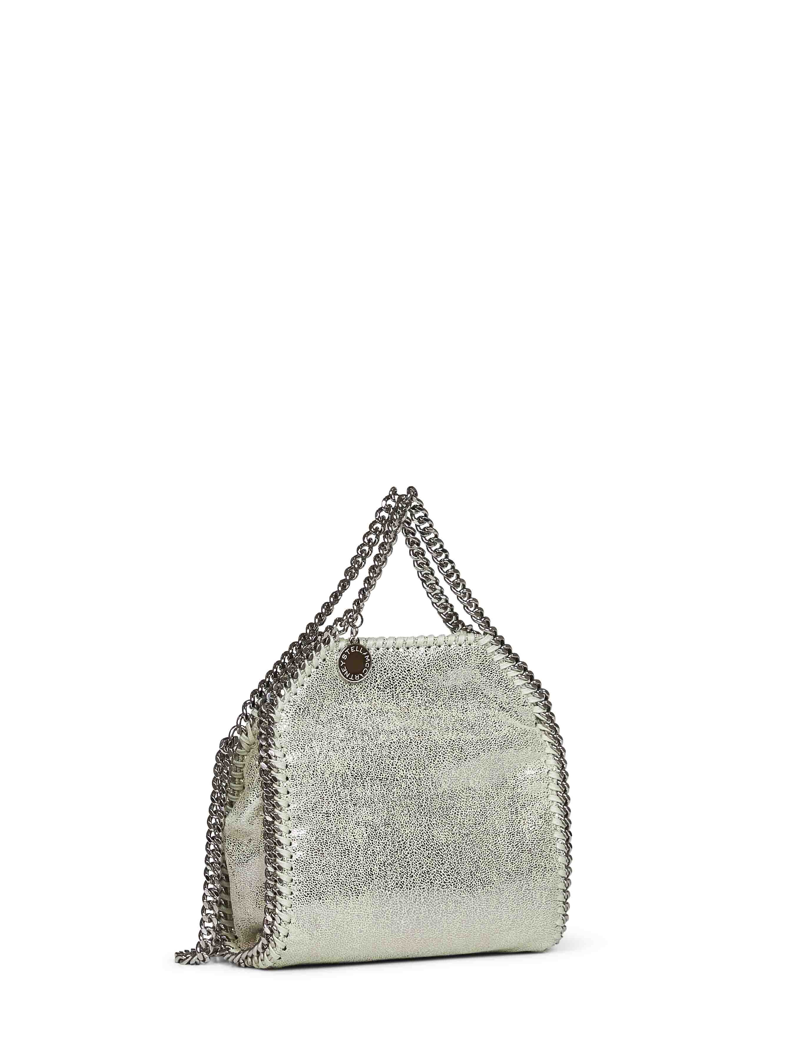 Stella Mccartney Women Light Lime Falabella Tiny Tote Bag