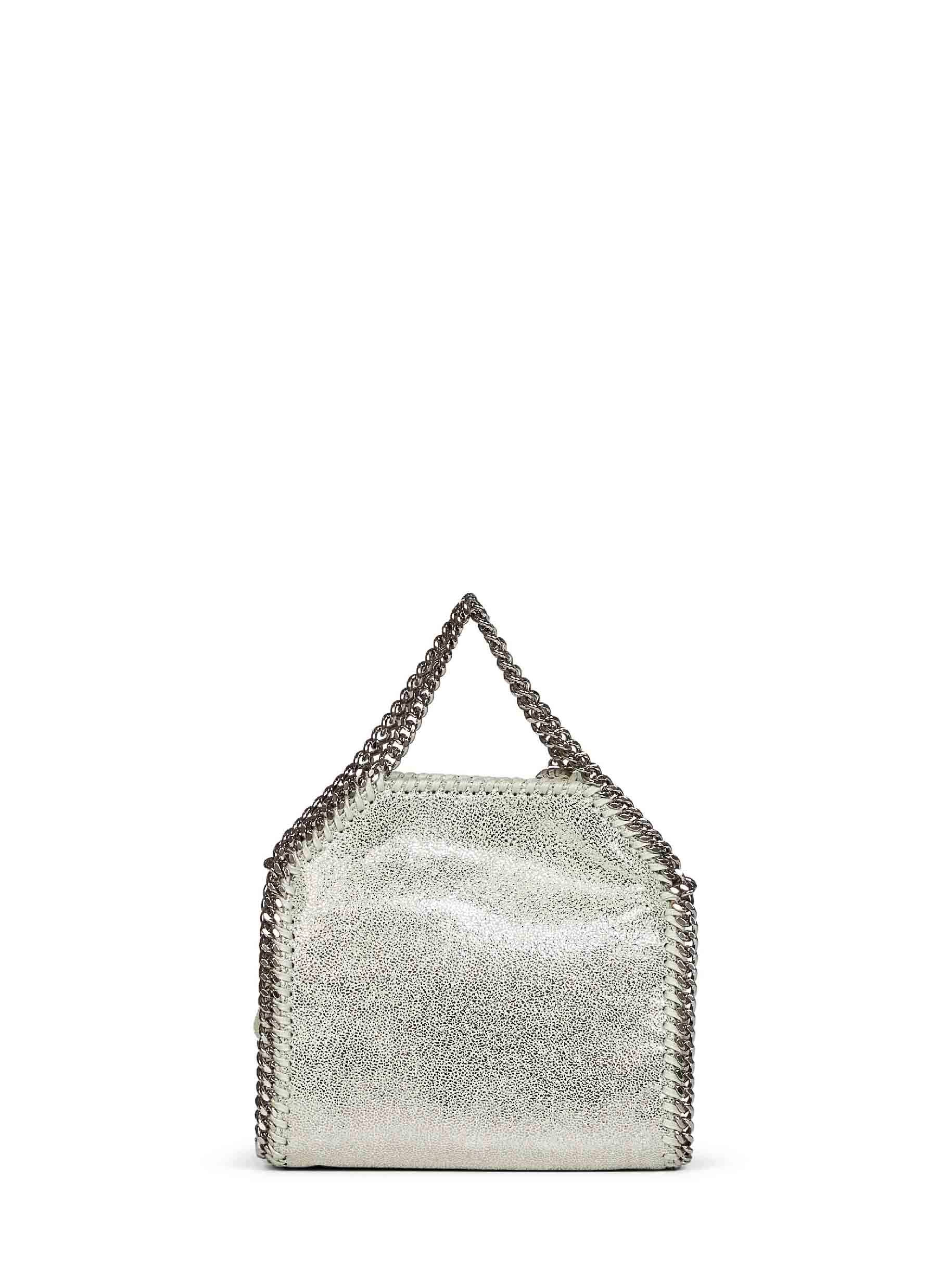 Stella Mccartney Women Light Lime Falabella Tiny Tote Bag